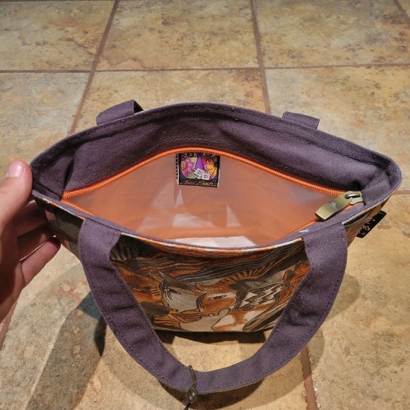 Laurel Burch Moroccan Mares Horse Small Handbag Tote - LB2013 - Picture 2 of 12